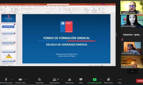 Los Ríos: 37 personas finalizan Escuela de Formación Sindical 2021