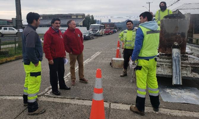 Se demarcaron importantes calles de Lanco y Malalhue