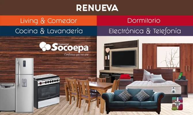 ¿Casa aburrida? Renueva tu hogar con lo mejor de Comercial Socoepa