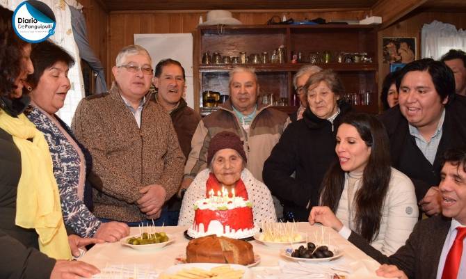 Adulta mayor de Panguipulli celebró 100 años de vida