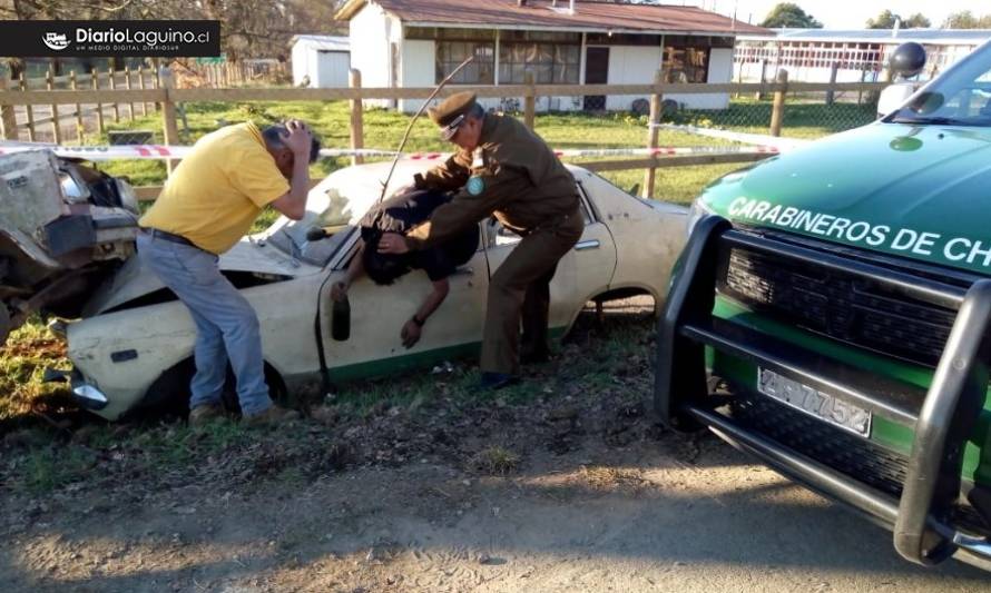 Los Lagos: Simulan violento accidente de tránsito para llamar a la prevención 