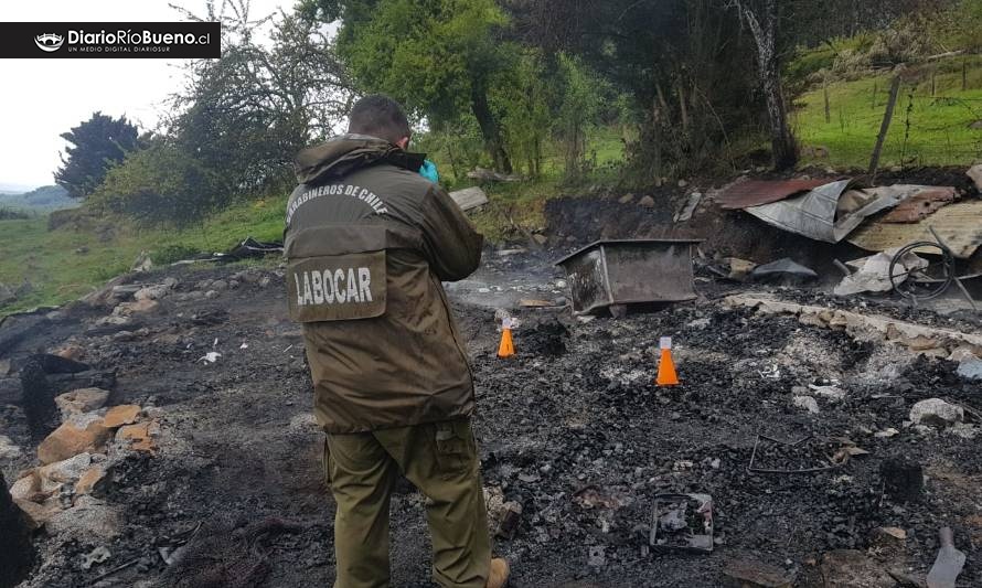 Adulto mayor murió en incendio de su vivienda en Río Bueno