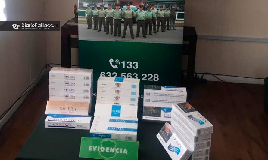 Carabineros detuvo a joven con marihuana y decomisó cigarrillos desde local comercial