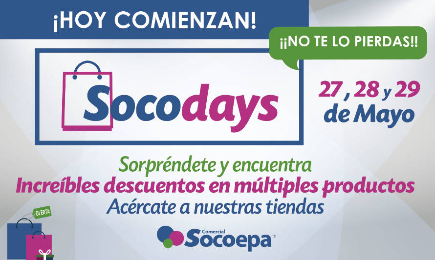 #Socodays: Partieron los 3 días rebajados de Comercial Socoepa