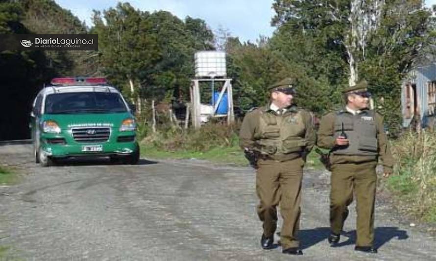 Carabineros busca a delincuentes que robaron en cabañas de sector rural de Los Lagos