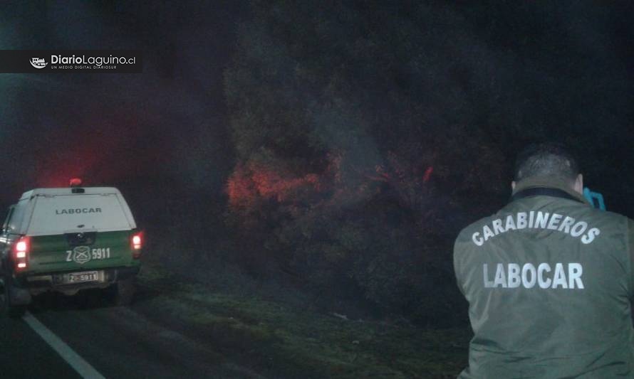 Taxi robado esta madrugada en Los Lagos apareció a un costado de la ruta 5