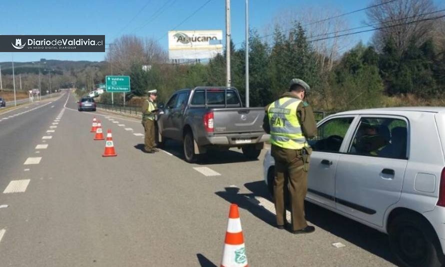 Con más de 60 detenidos terminó ronda extraordinaria de Carabineros en Los Ríos