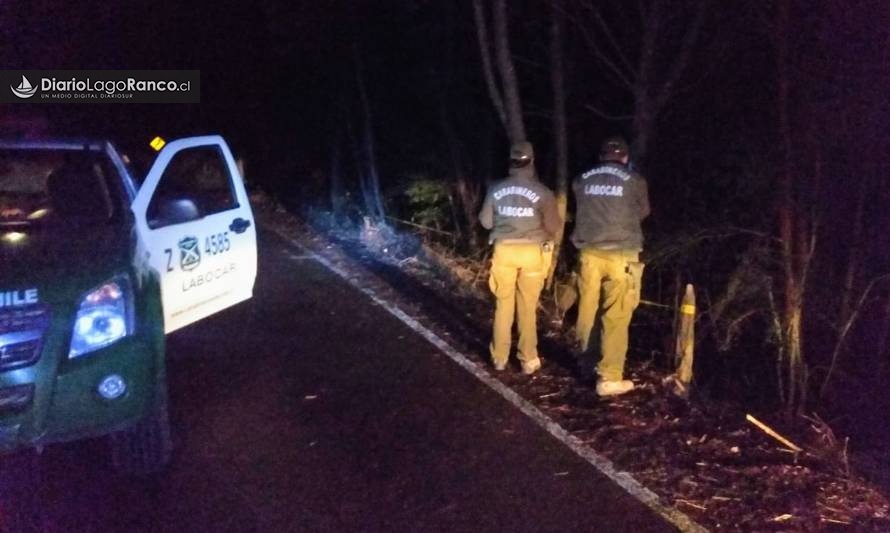 Identifican cuerpo de hombre que apareció camino a Piedra Mesa en Lago Ranco