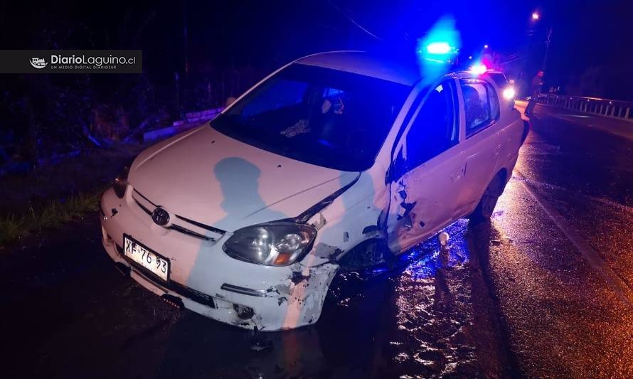 Accidente en ruta Los Lagos-Panguipulli deja una persona lesionada