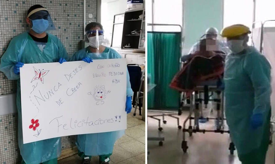 Tres mujeres, una de ellas embarazada, vuelven a casa: son las primeras altas Covid-19 del Hospital Base Valdivia