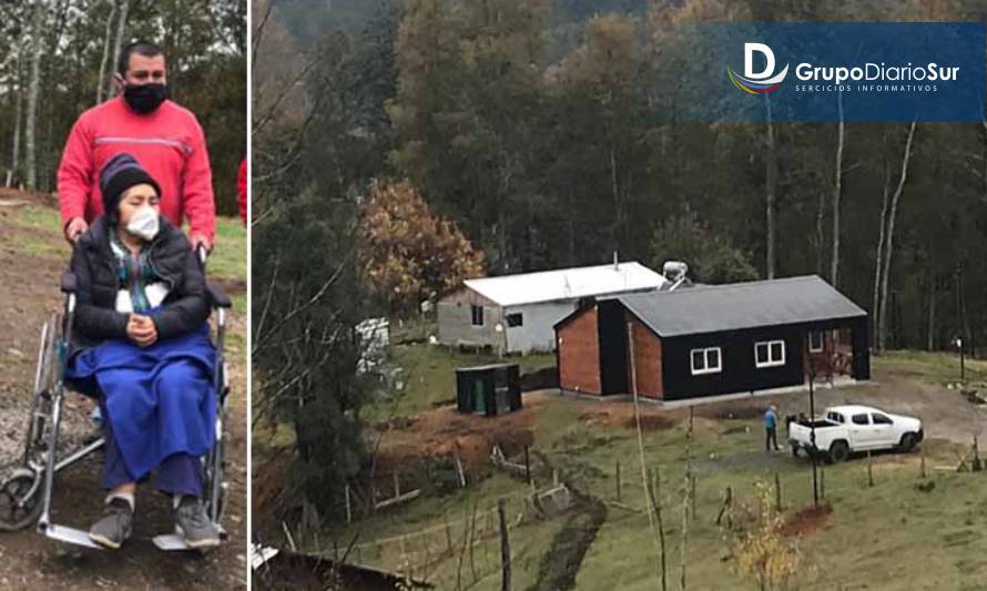 Autoridades entregaron casa de alto estándar a familia de Coñaripe 