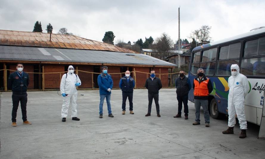 Municipalidad y microbuseros inician reapertura del Terminal de Buses Panguipulli