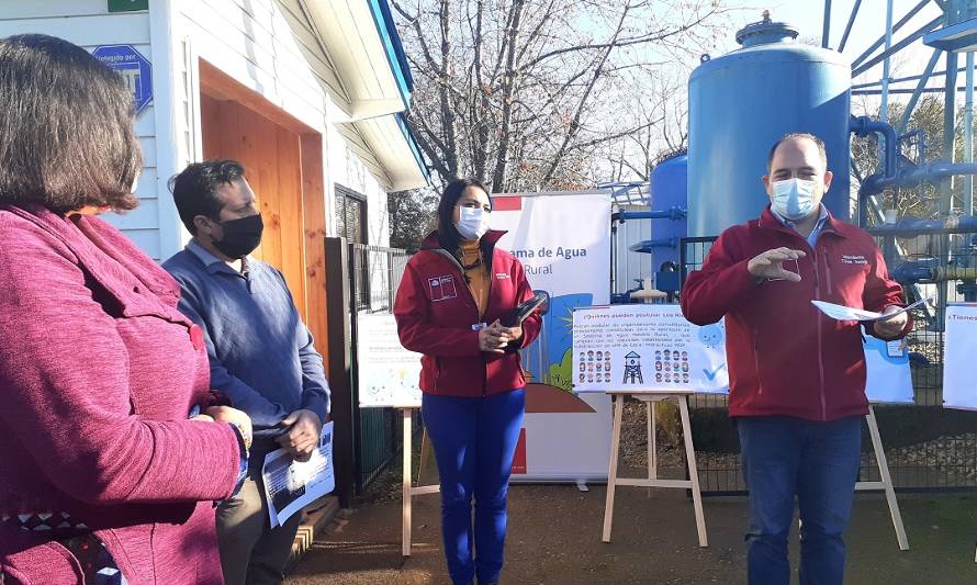 Construirán y ampliarán cobertura de agua potable rural en Los Lagos, Mariquina y Río Bueno