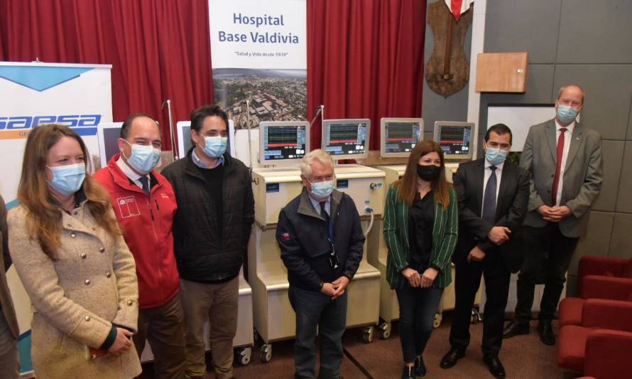 Colun y Saesa donaron ventiladores fabricados en Valdivia a Hospital Base