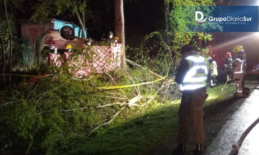 Panguipulli: Conductor falleció en accidente vehicular