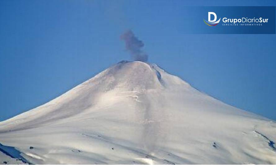 Mantienen alerta amarilla en el Volcán Villarrica