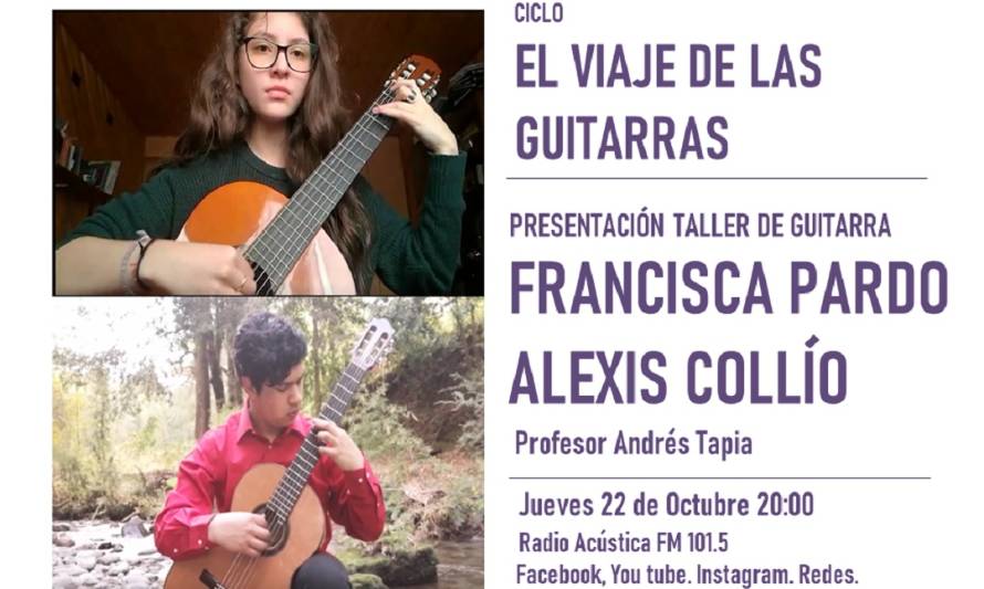 Presentación digital del Taller de Guitarra en la Casona Cultural