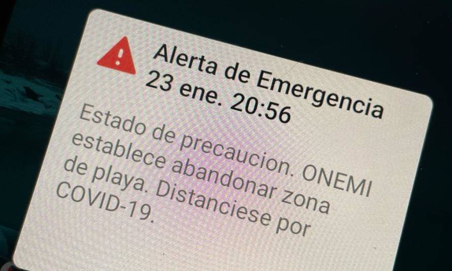 ¿Te sonó la (falsa) alarma de tsunami este sábado?