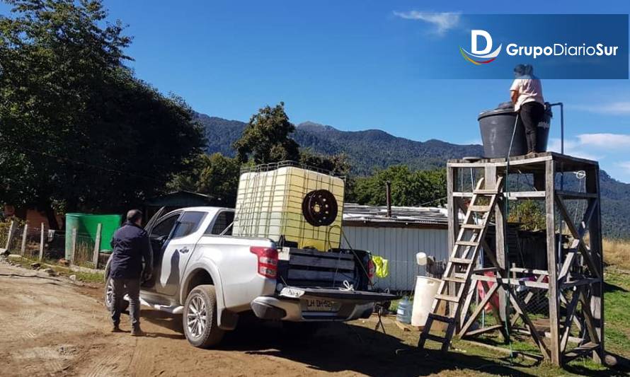 Entregarán 10 mil litros de agua a vecinos de Liquiñe