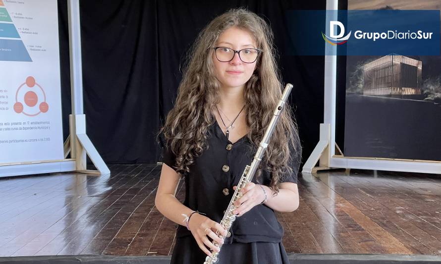 Estudiante de la Cátedra de Flauta de Panguipulli obtiene beca FOJI