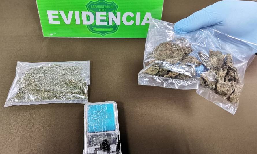Mujer fue detenida con marihuana y una balanza digital en el terminal de buses de Valdivia