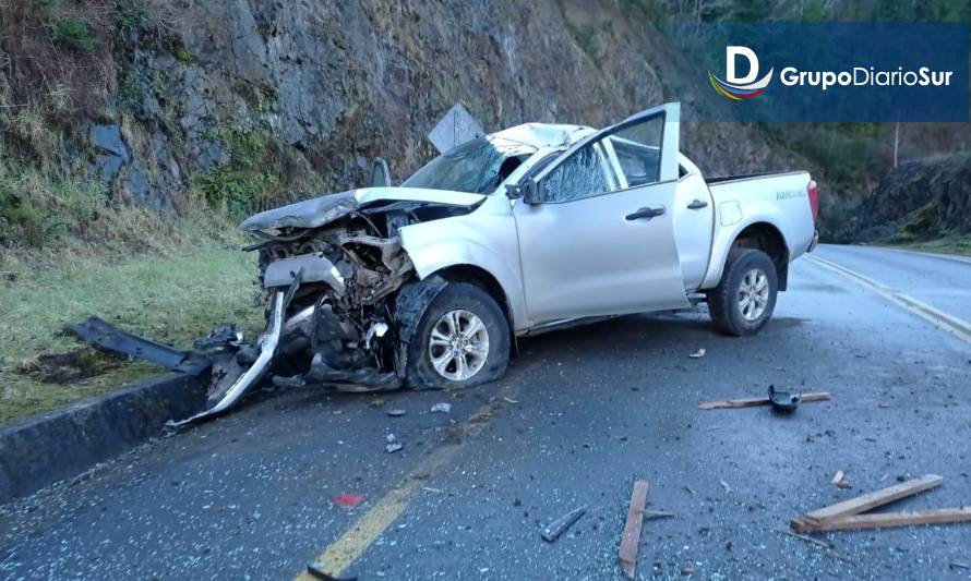 Reportan accidente en ruta Panguipulli-Choshuenco