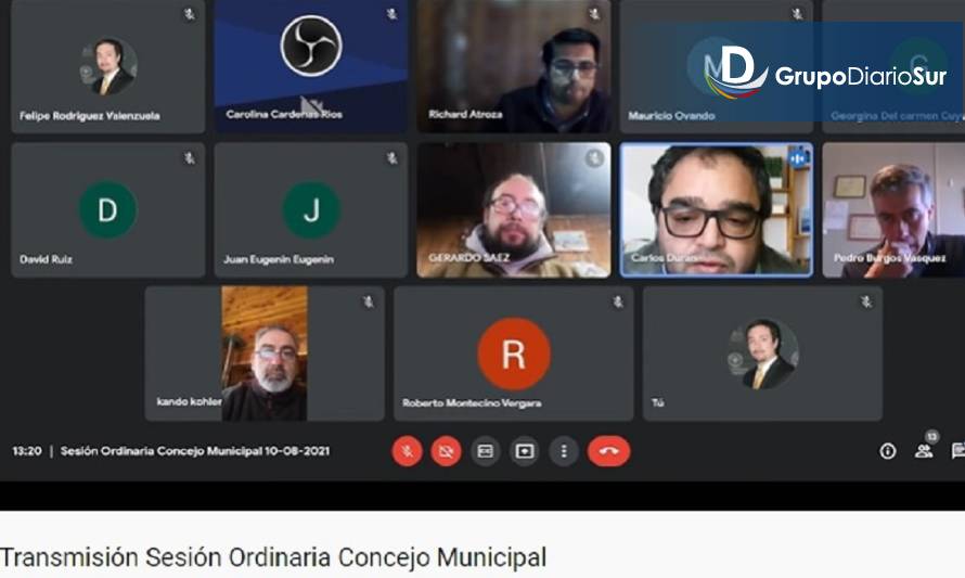 Alcalde y Concejo Municipal de Panguipulli acuerdan transmitir sesiones en vivo