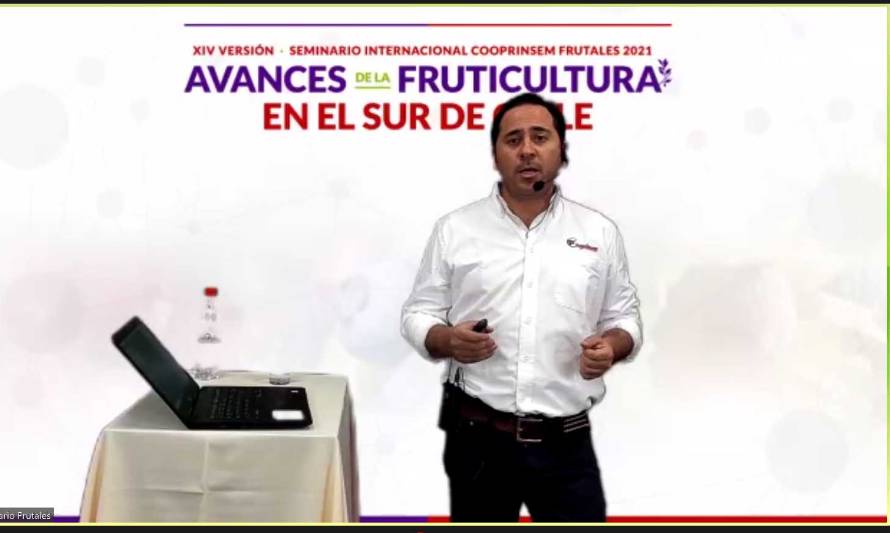 Avance tecnológico de la fruticultura sureña destacó Seminario Internacional Cooprinsem Frutales 2021