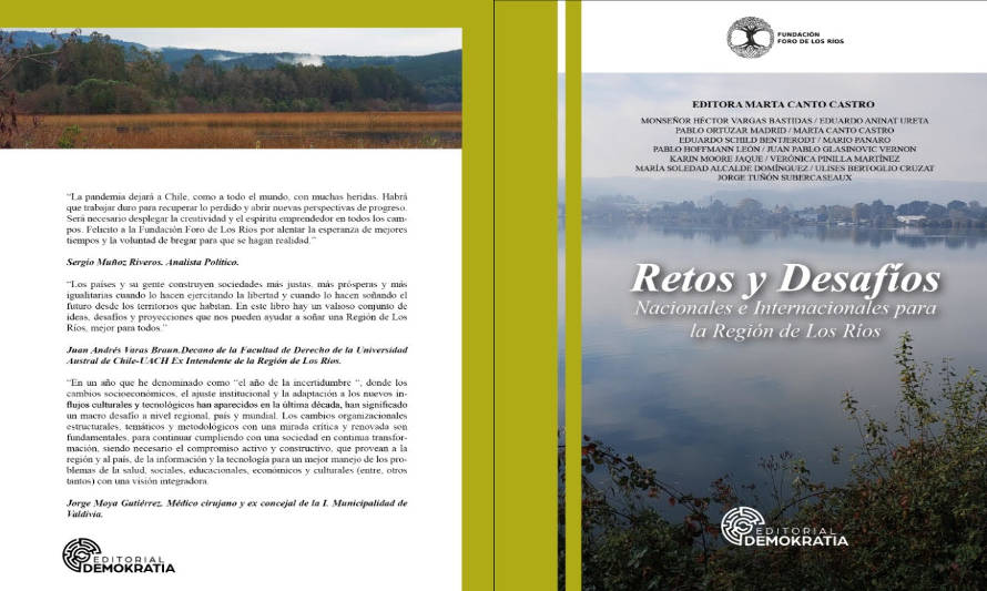 Esperado Libro "Retos y Desafíos" de la Reg. de Los Ríos será presentado este jueves en Valdivia
