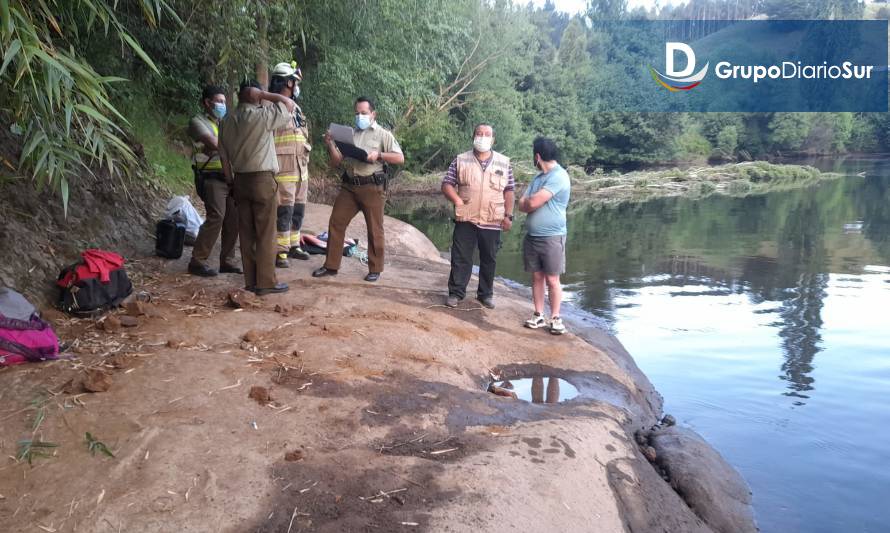 Encuentran cuerpo de hombre ahogado tras salvar a su sobrina en el río Rahue