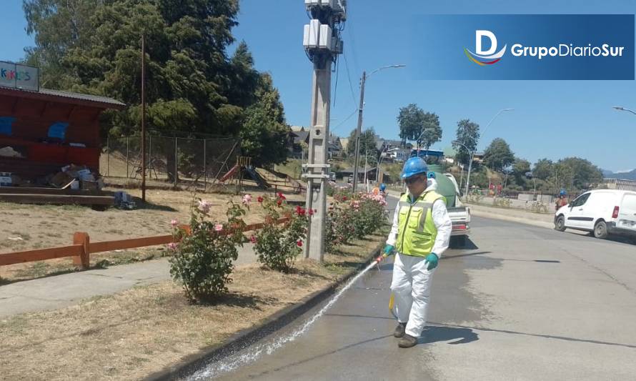 Rebalse de aguas servidas en la costanera de Panguipulli