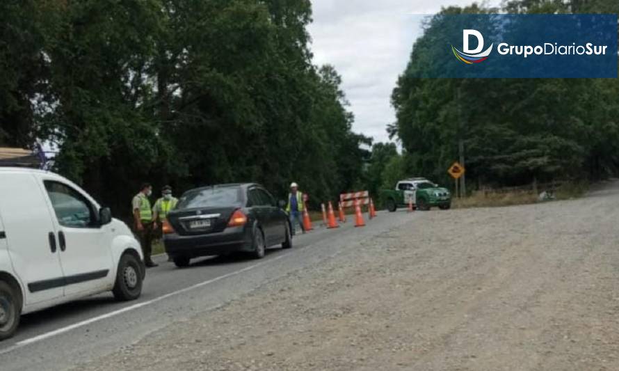 Ruta Los Lagos-Panguipulli cerrada por trabajo de la SIAT en puente Malihue