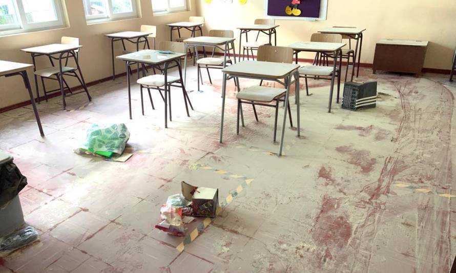 Comunidad educativa rechaza enérgicamente destrozos en escuela diferencial de La Unión