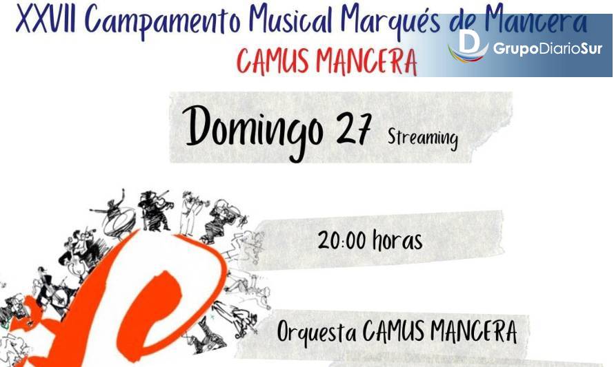 Mañana finaliza la XXVII versión de los Campamentos Musicales de Mancera