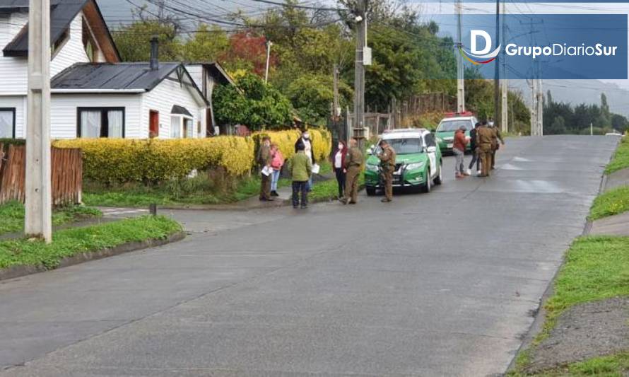 Con arma de fuego habrían intimidado a madre y su hijo en Lago Ranco