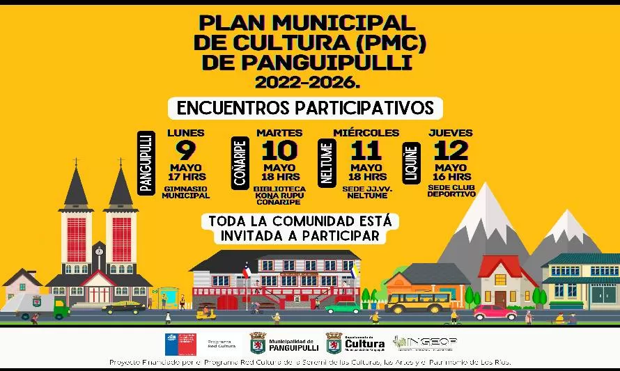 Panguipulli inició trabajos para actualizar Plan Municipal de Cultura