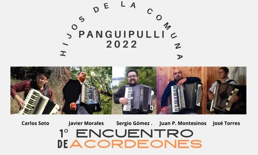 En Panguipulli realizarán “Primer encuentro de acordeones” 