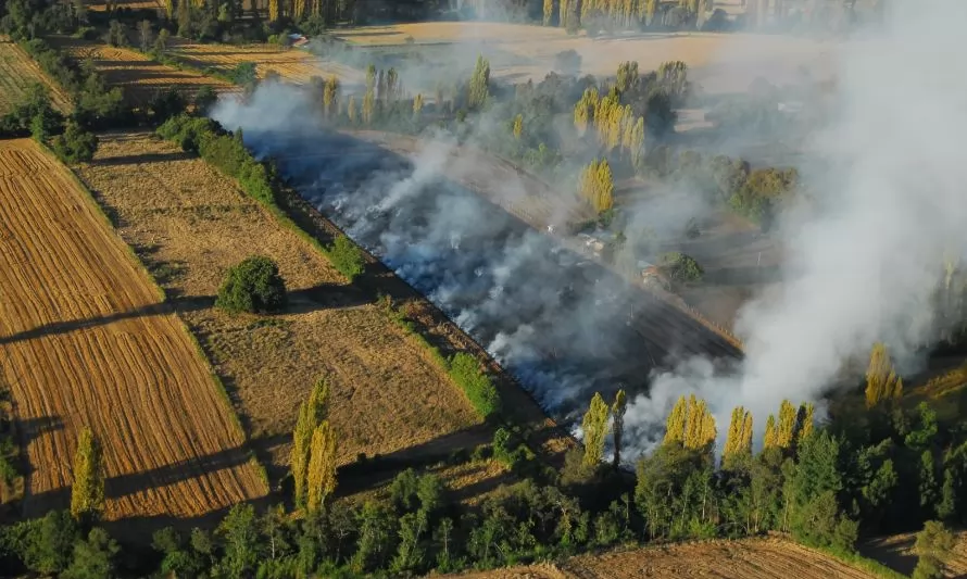 Conaf Los Ríos posterga inicio de quemas agrícolas 