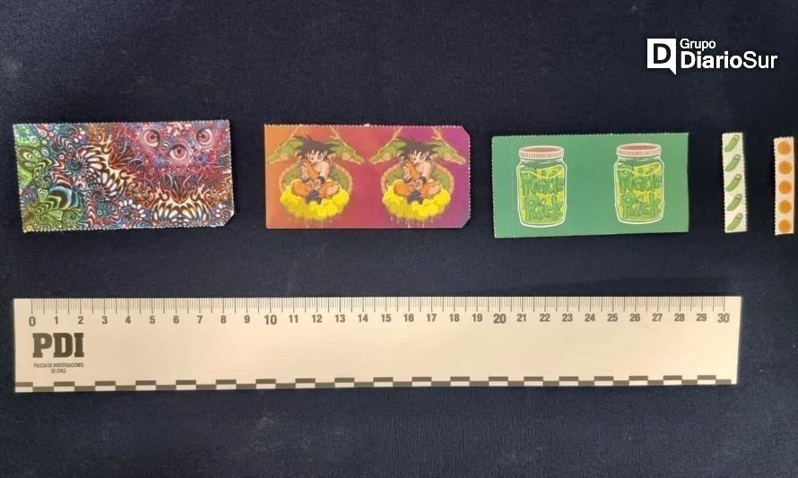 PDI detuvo a un hombre en Panguipulli por traficar LSD desde Países Bajos