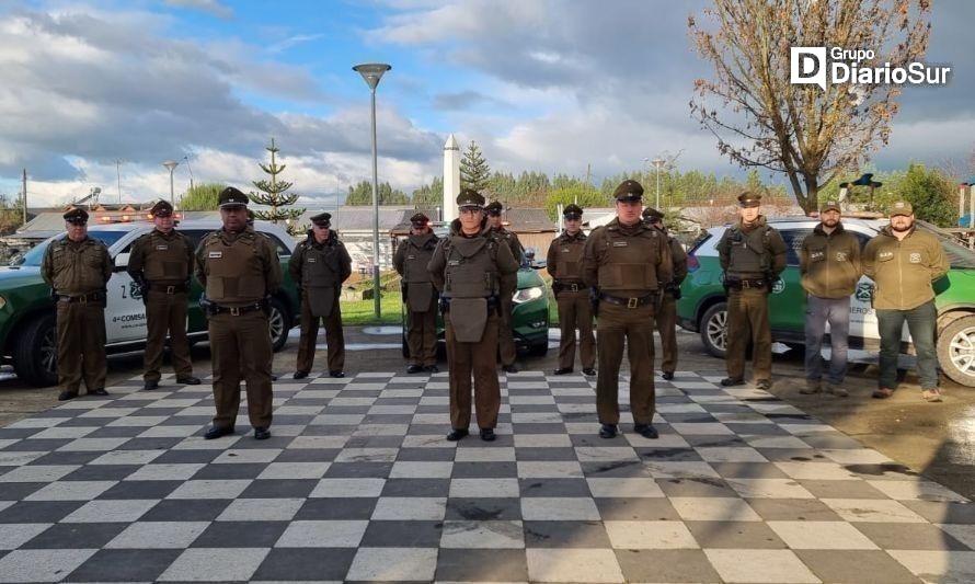 Participaron Carabineros de las cinco comisarías entre otras unidades de la región. Créditos: Carabineros Los Ríos.
