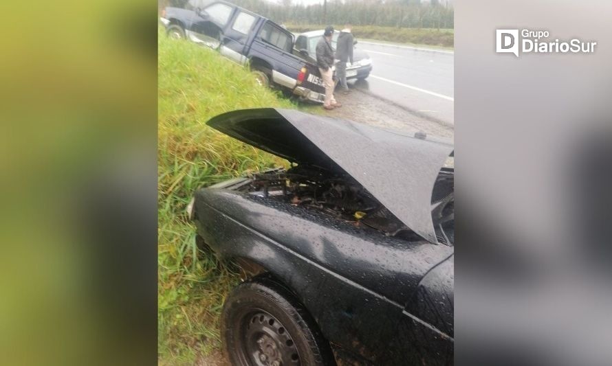 Accidente vehicular en ruta Lanco-Panguipulli