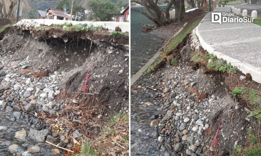 Futrono: costanera de Huequecura presenta fallas a siete meses de su inauguración