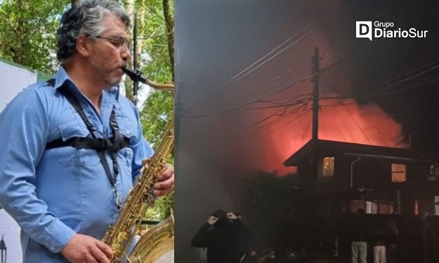 Artistas se unen para ayudar a músico que perdió su casa en incendio en Valdivia