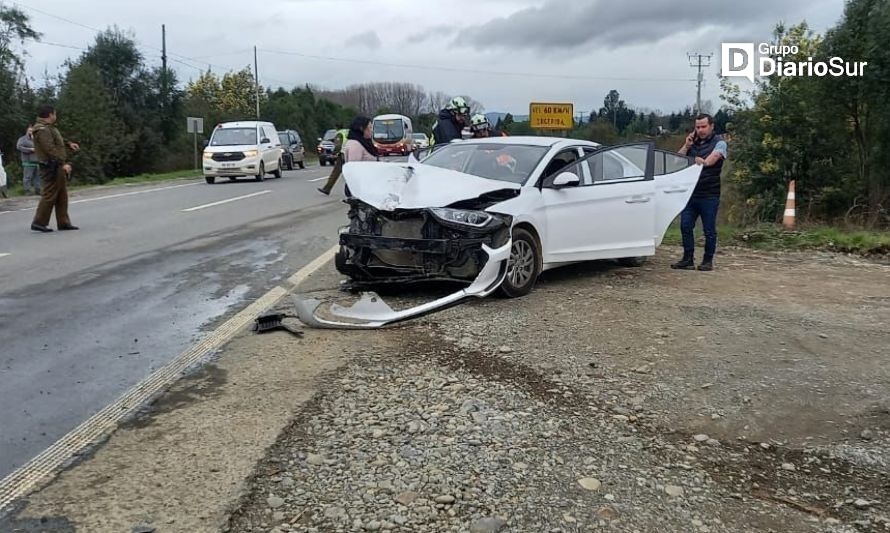 Colisión en acceso a Mariquina deja 6 lesionados