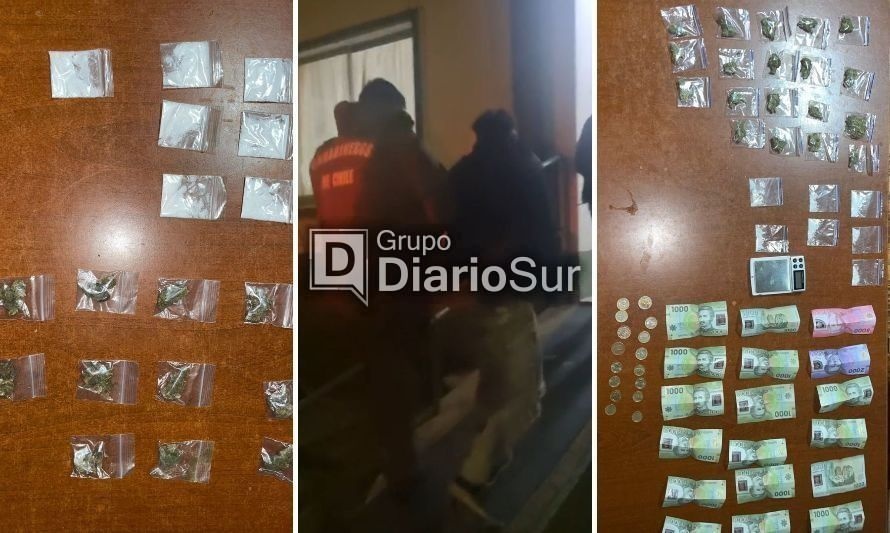 Tres personas fueron detenidas por porte y venta de drogas en Corral