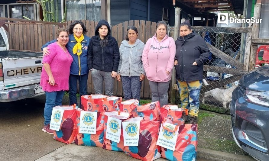 Club de Leones entregó ayuda a organizaciones sociales de Los Lagos