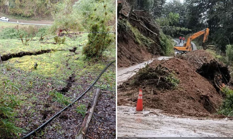 Llaman a no transitar por ruta hacia Chihuío por inminente remoción en masa