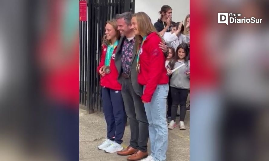 [VIDEO] Medallistas panamericanas recibieron un homenaje en el Instituto Alemán de Valdivia