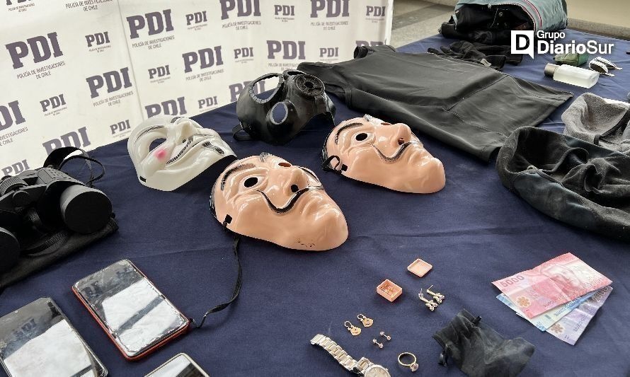 PDI de Coyhaique desarticula banda delictual que iba de Valdivia a cometer robos en la zona