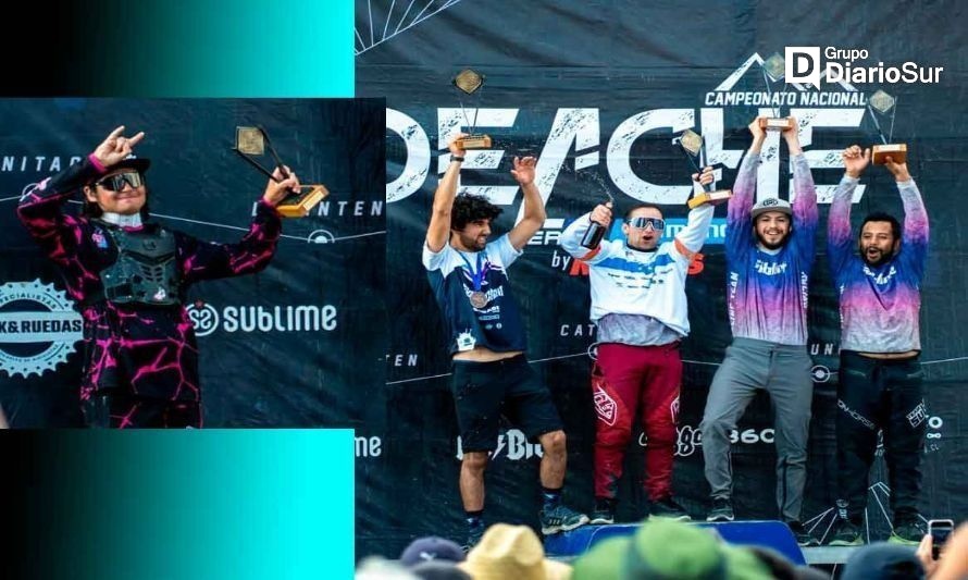 Deportista futronino “voló” en competencia de downhill